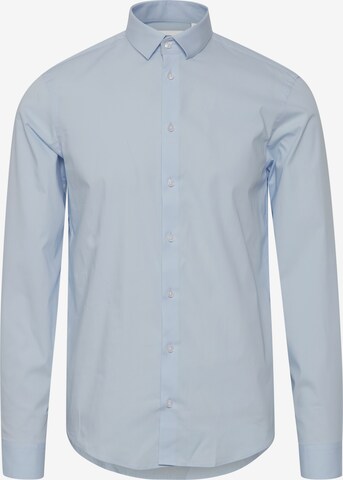 Coupe slim Chemise business 'Palle' Casual Friday en bleu : devant