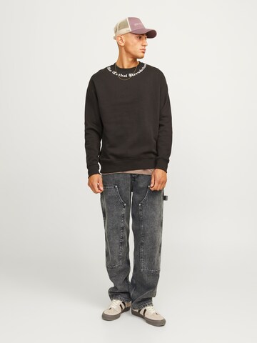 JACK & JONES Loosefit Jeans 'JJIEDDIE JJPAINTER' in Schwarz