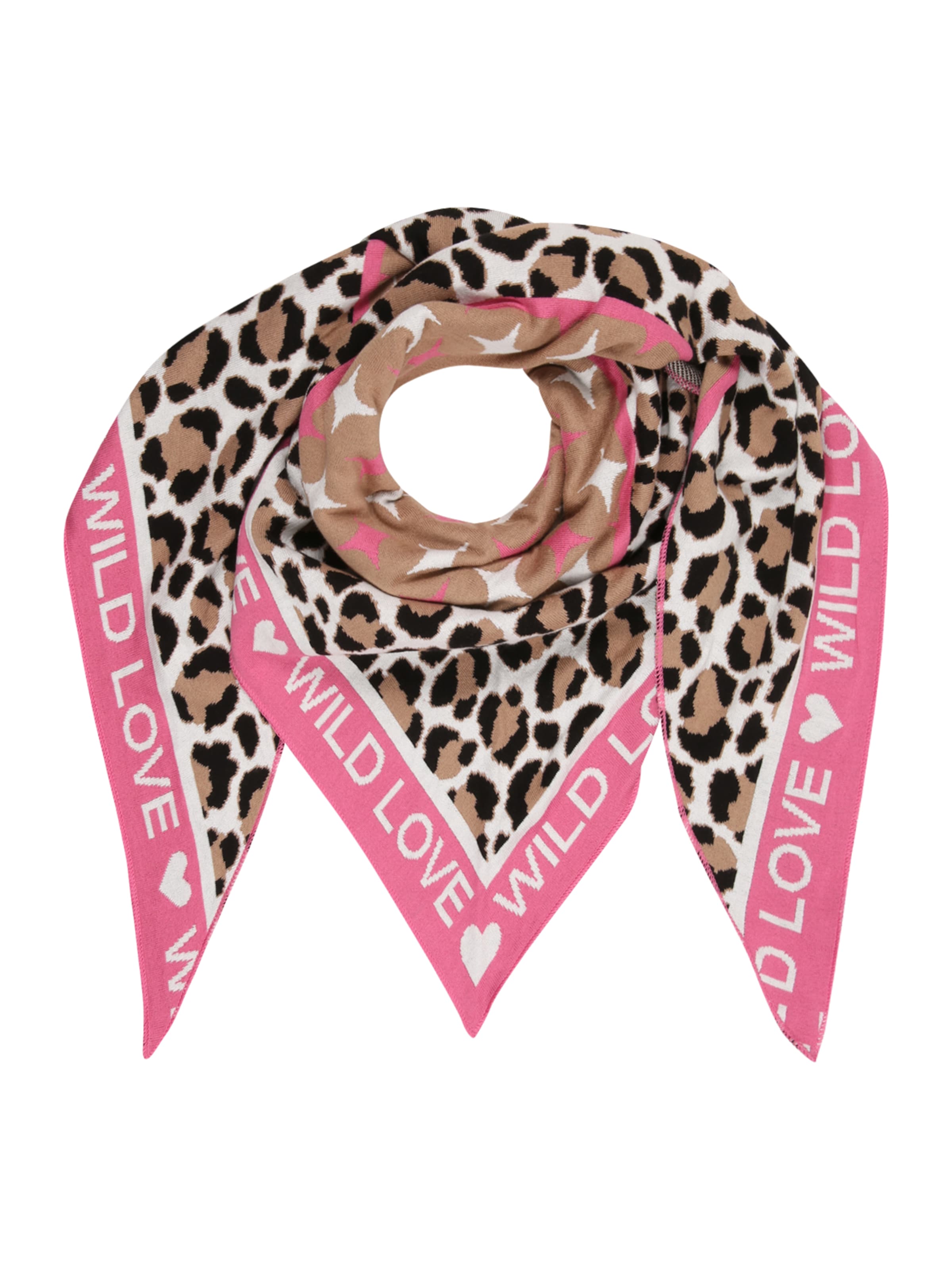 Zwillingsherz Tørklæde 'Leo Stern' i beige: forside