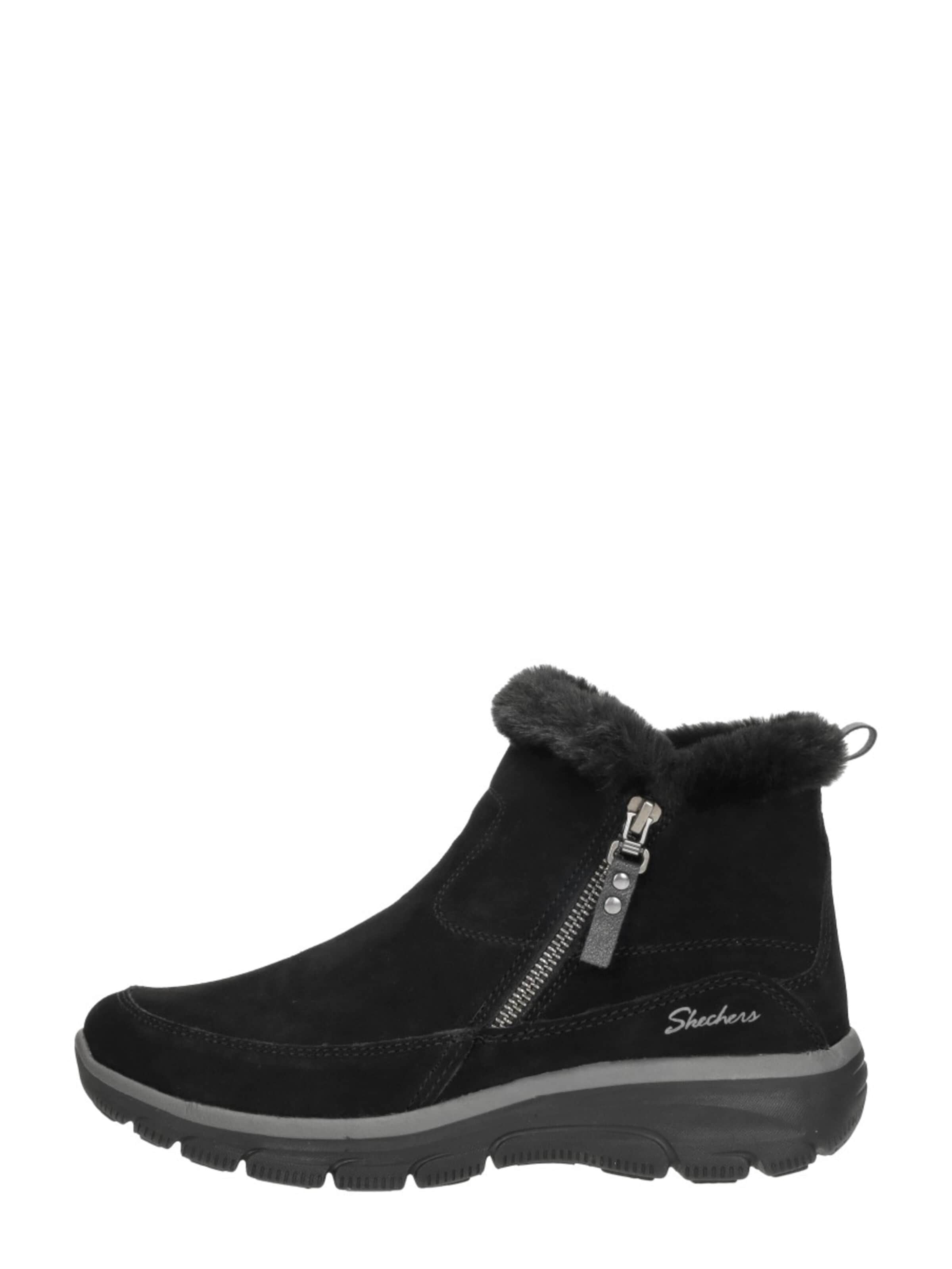 Boots 'Relaxed Fit: Easy Going - Cool Zip!' SKECHERS en noir : devant