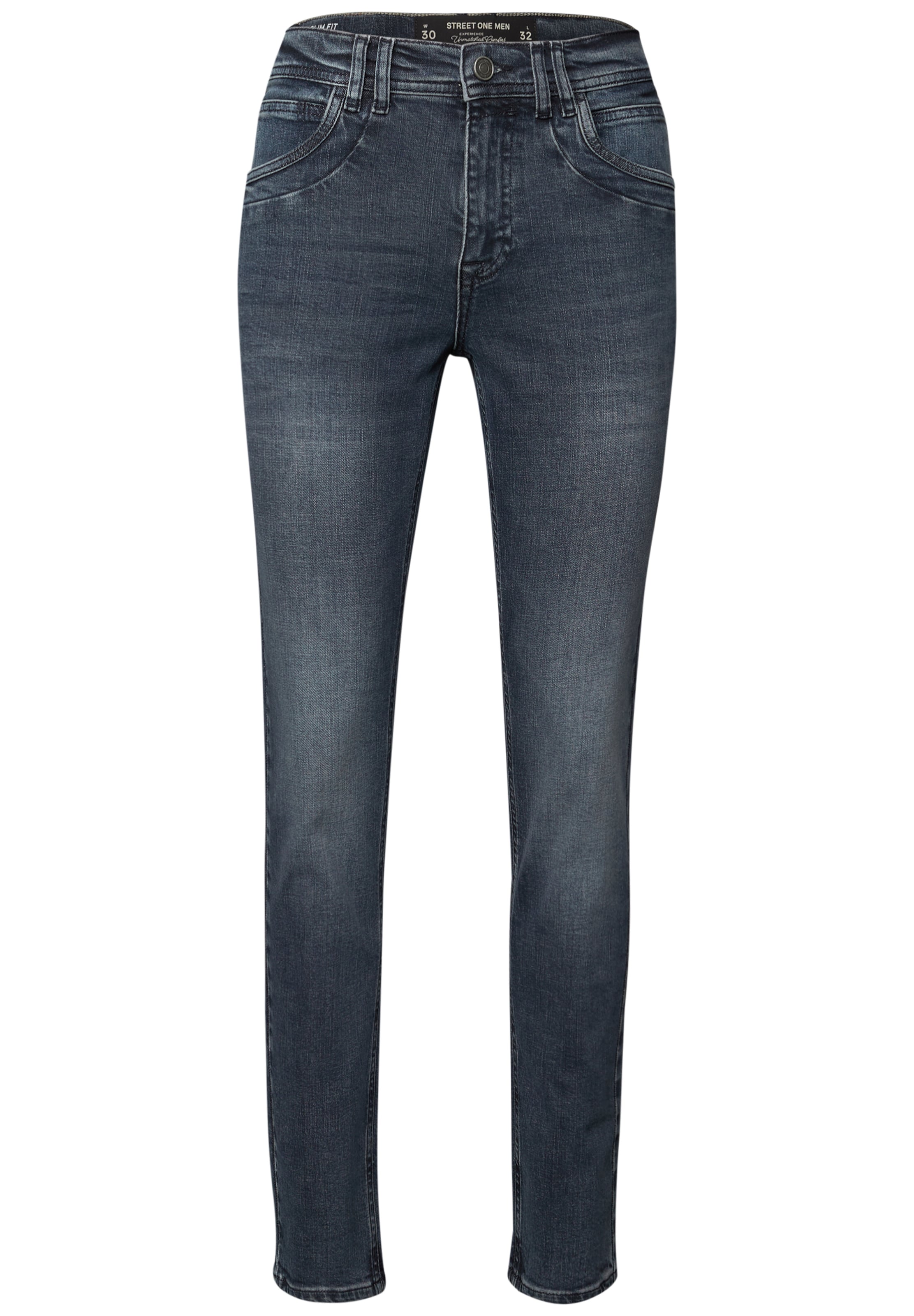 Street One MEN Slim fit Jeans in Blue: front
