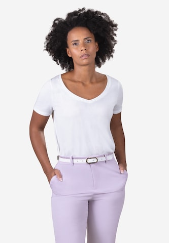 TAMARIS Belt ' Essential Classics ' in White: front