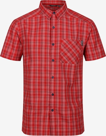 REGATTA Athletic Button Up Shirt 'Kalambo VII' in Red: front