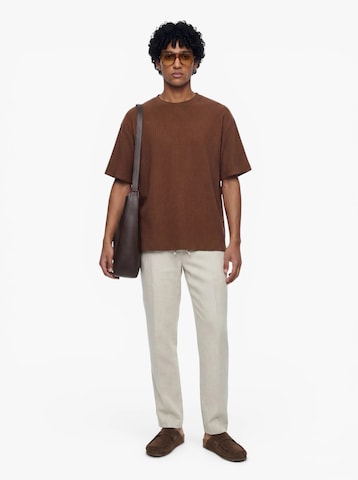 Regular Pantalon à plis 'SLH196-OLE SUN' SELECTED en blanc