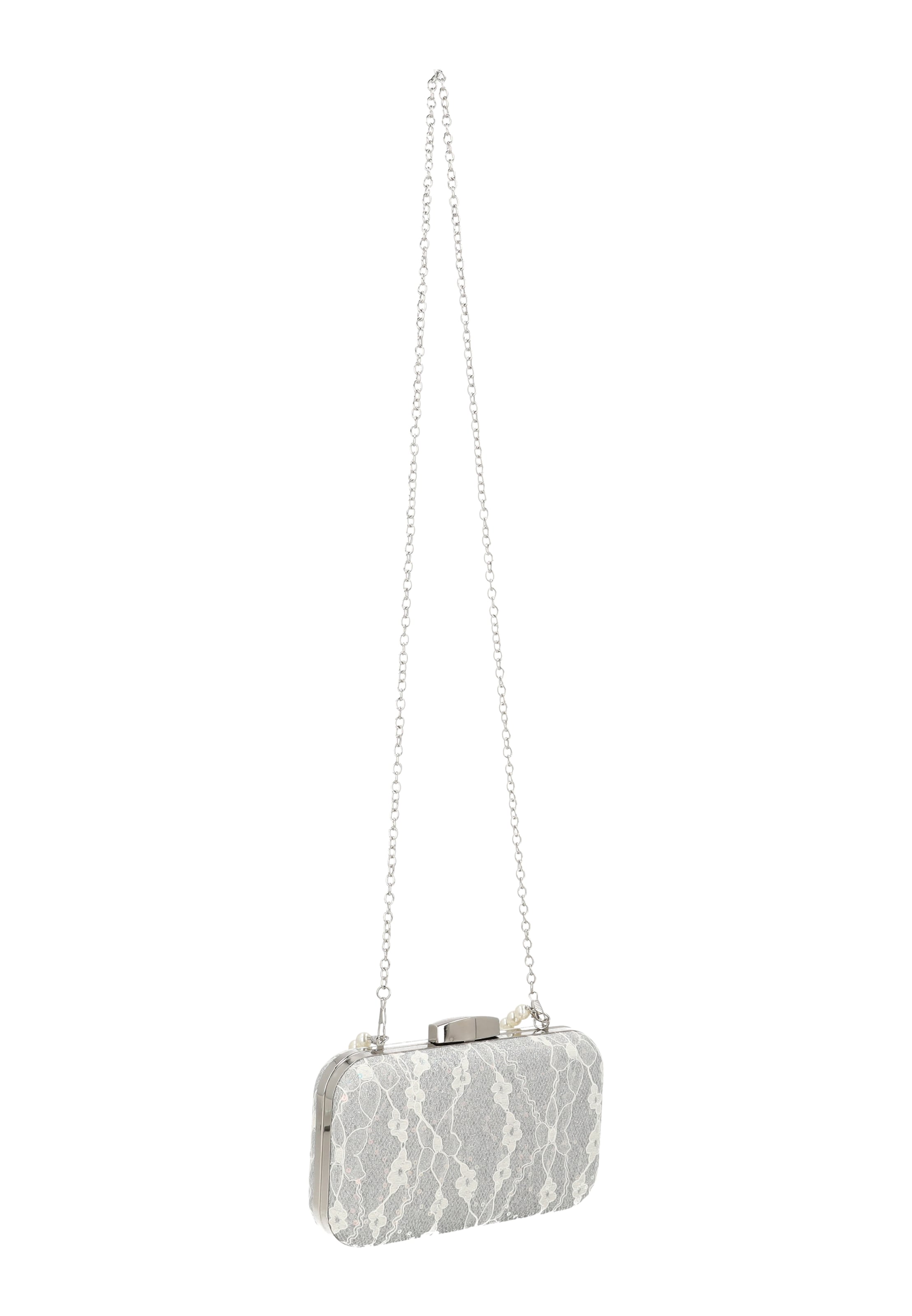 faina Clutch in Silber