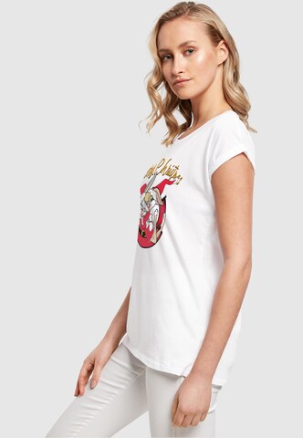 ABSOLUTE CULT Shirt 'Looney Tunes - Lola Merry Christmas' in White