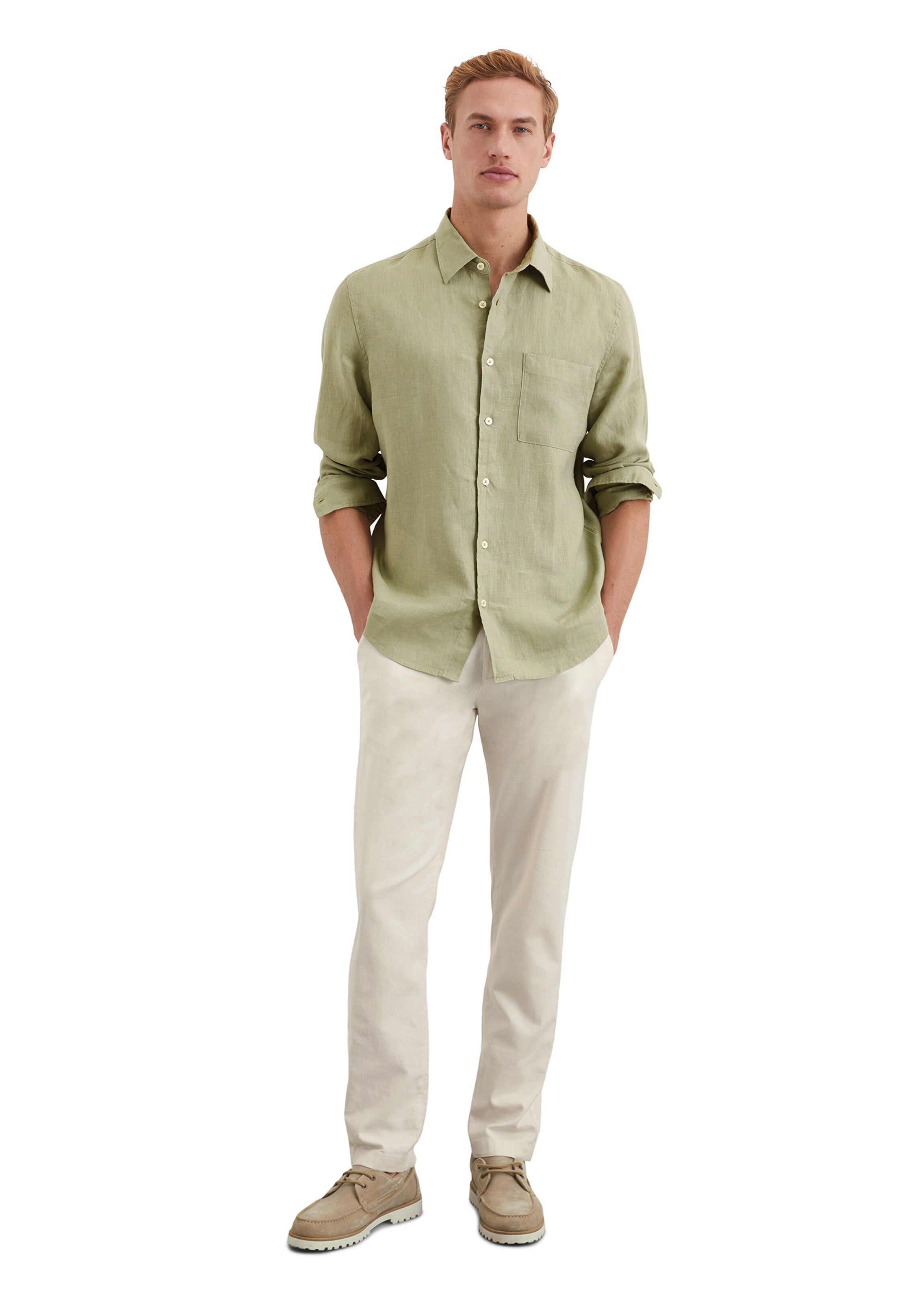 Marc O'Polo Rovný strih Košeľa - Zelená