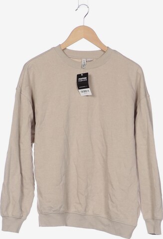 H&M Sweatshirt & Zip-Up Hoodie in S in Beige: front