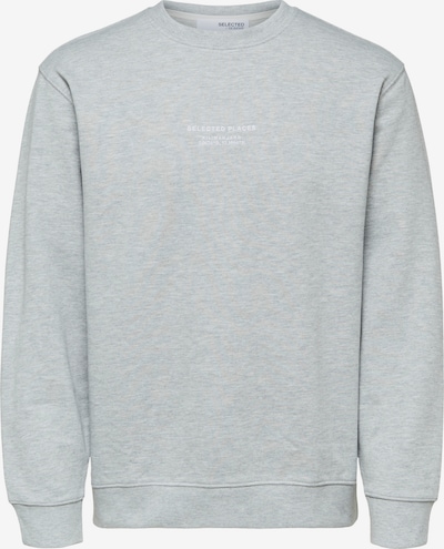 SELECTED HOMME Sweatshirt 'Beckster' in graumeliert / weiß, Produktansicht