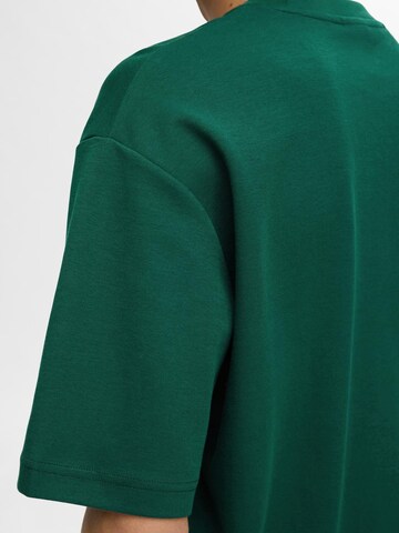 T-Shirt 'SLHOSCAR' SELECTED HOMME en vert