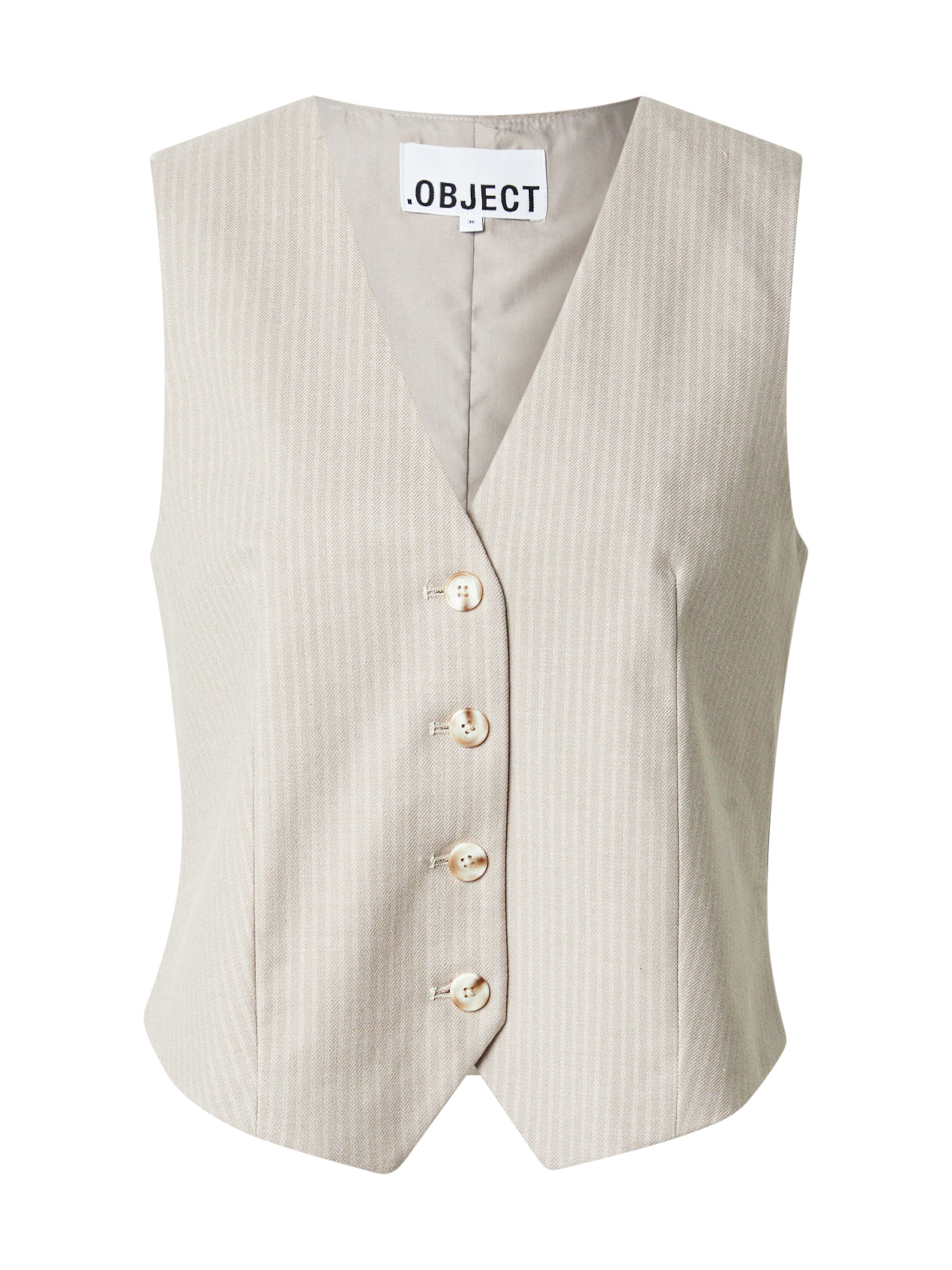 OBJECT Suit vest 'OBJLISA' in Beige: front