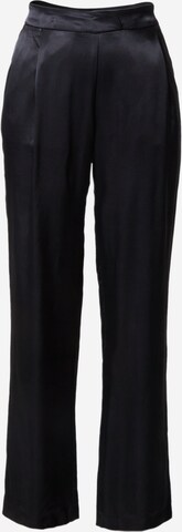 Wide leg Pantaloni con pieghe di MORE & MORE in nero: frontale