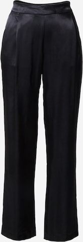 MORE & MORE Wide leg Pleat-Front Pants in Black: front