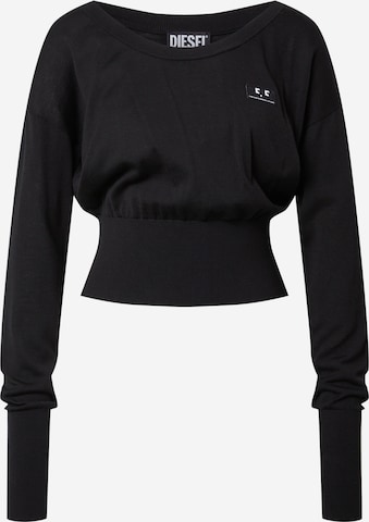DIESEL Sweater 'COLORADO' in Black: front