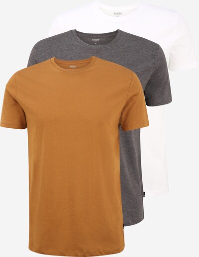 BURTON MENSWEAR LONDON Undertrøje i cognac / grå / hvid, Produktvisning