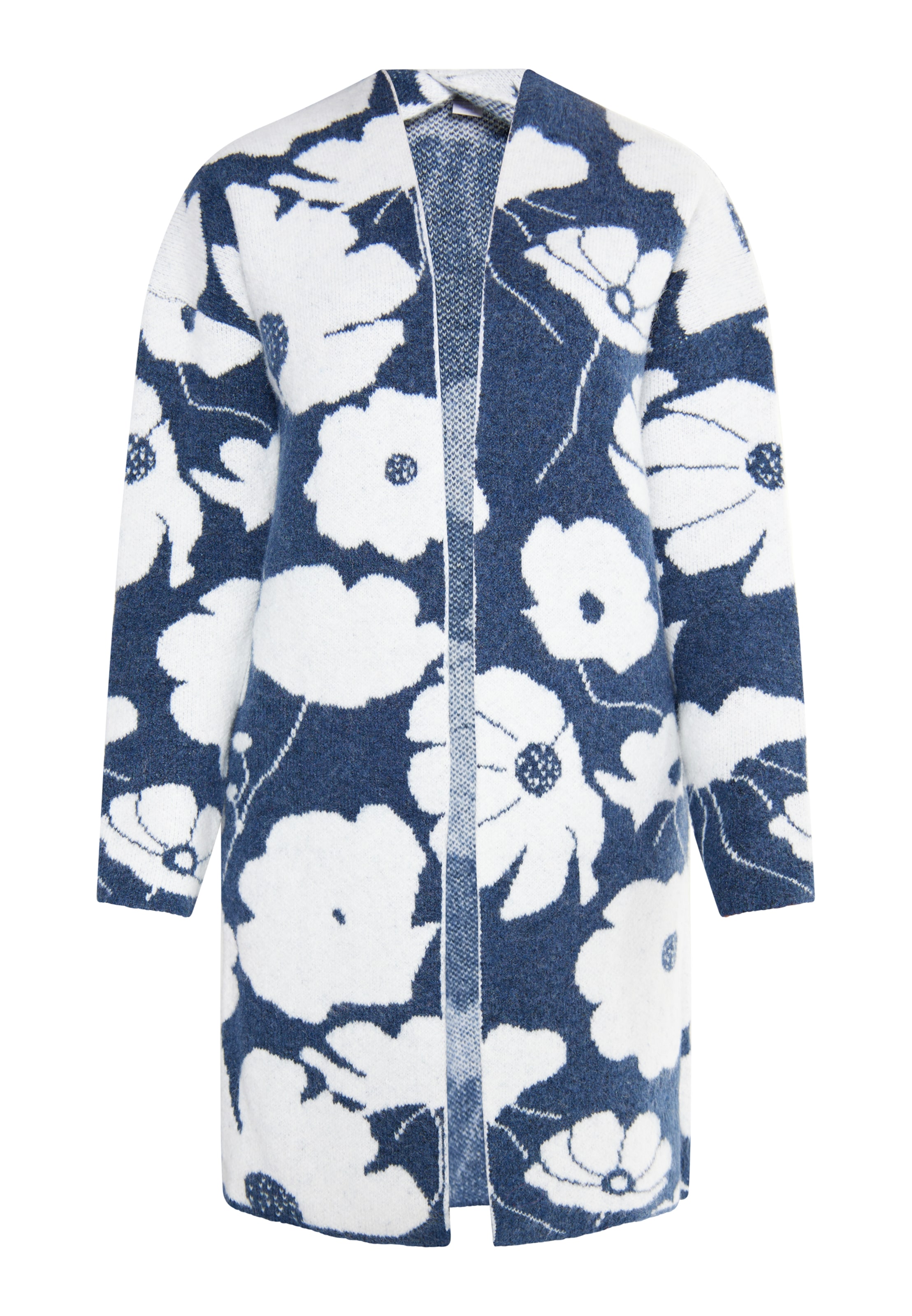 Usha Strickjacke 'Lurea' in Blau: Vorderseite