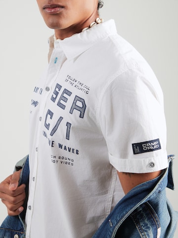 CAMP DAVID Regular fit Button Up Shirt in White