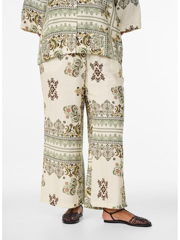 Zizzi Voľný strih Nohavice 'Mestea' - Zelená