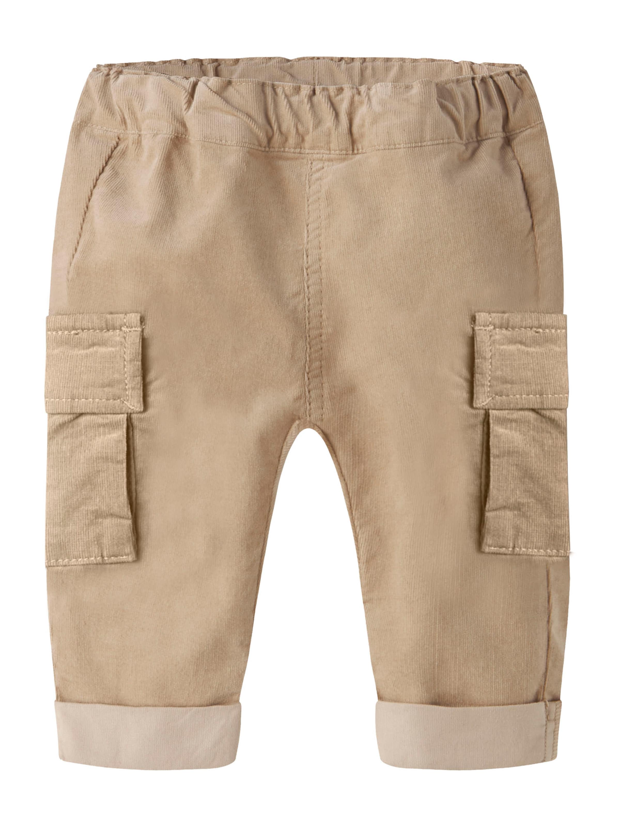 NAME IT Tapered Pants 'NBMBEN BOW' in Brown: front