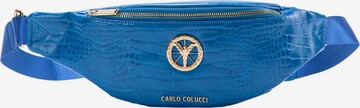 Carlo Colucci Gürteltasche ' Caesco ' in Blau: predná strana