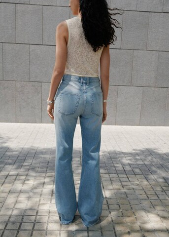 MANGO Flared Jeans 'Kaira' in Blue
