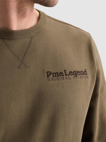 PME Legend Bluzka sportowa 'Sweatshirt in peached fleece with artwork' w kolorze zielony