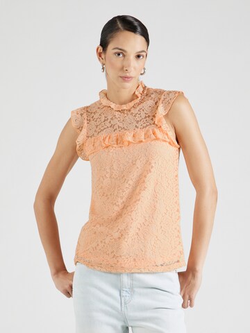 Camicia da donna di Wallis in arancione: frontale