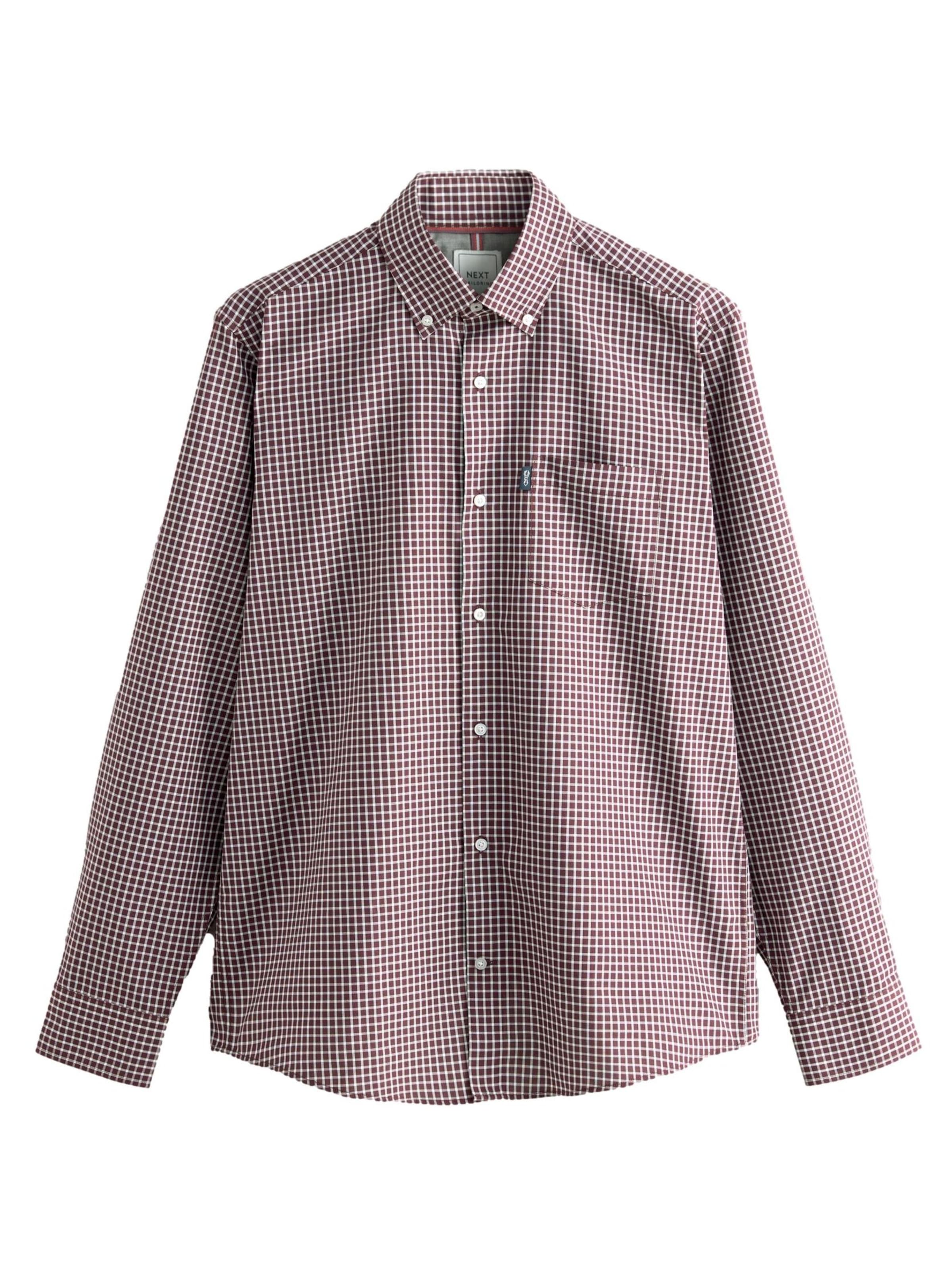 Next Regular fit Πουκάμισο σε κόκκινο: μπροστά