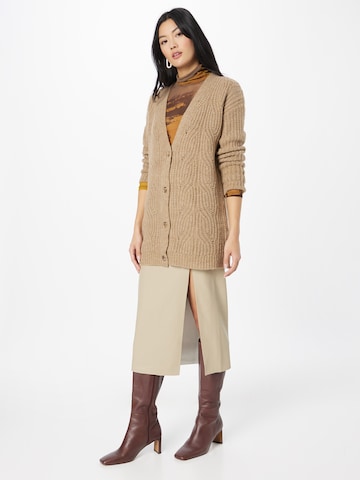 MORE & MORE Knit Cardigan in Brown