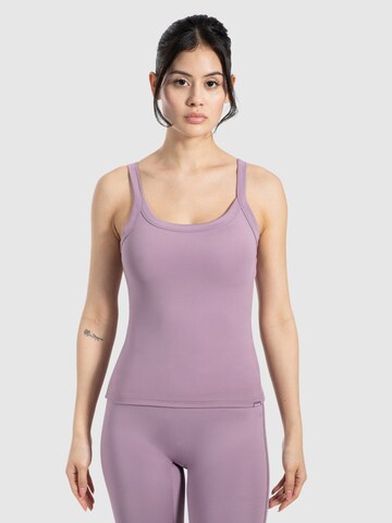 Smilodox Top ' Missie ' in Purple: front
