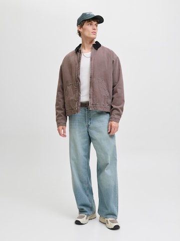 JACK & JONES Широка кройка Дънки 'JJIDave JJOriginal' в синьо