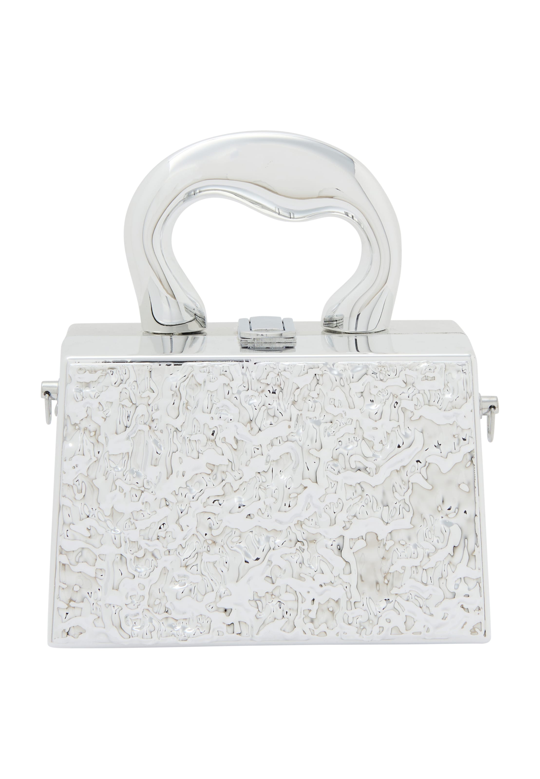 myMo at night Ročna torbica | srebrna barva: sprednja stran