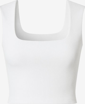 Haut 'TALYA' fashionshowcase en blanc : devant