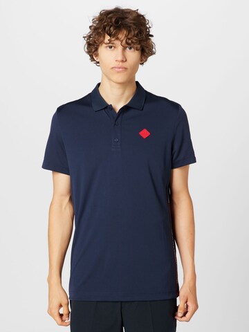 J.Lindeberg Performance Shirt 'Diamond' in Blue: front