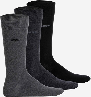 BOSS Socks in Grey: front