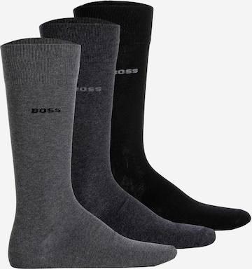 BOSS Black Socks in Grey: front