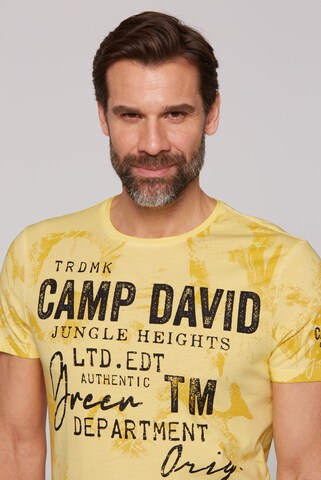 T-Shirt CAMP DAVID en jaune
