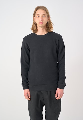 Cleptomanicx Sweatshirt 'Noitch' in Schwarz: Vorderseite