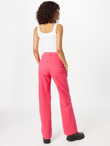 Gina Tricot Zvonové kalhoty Džíny 'Idun' – pink