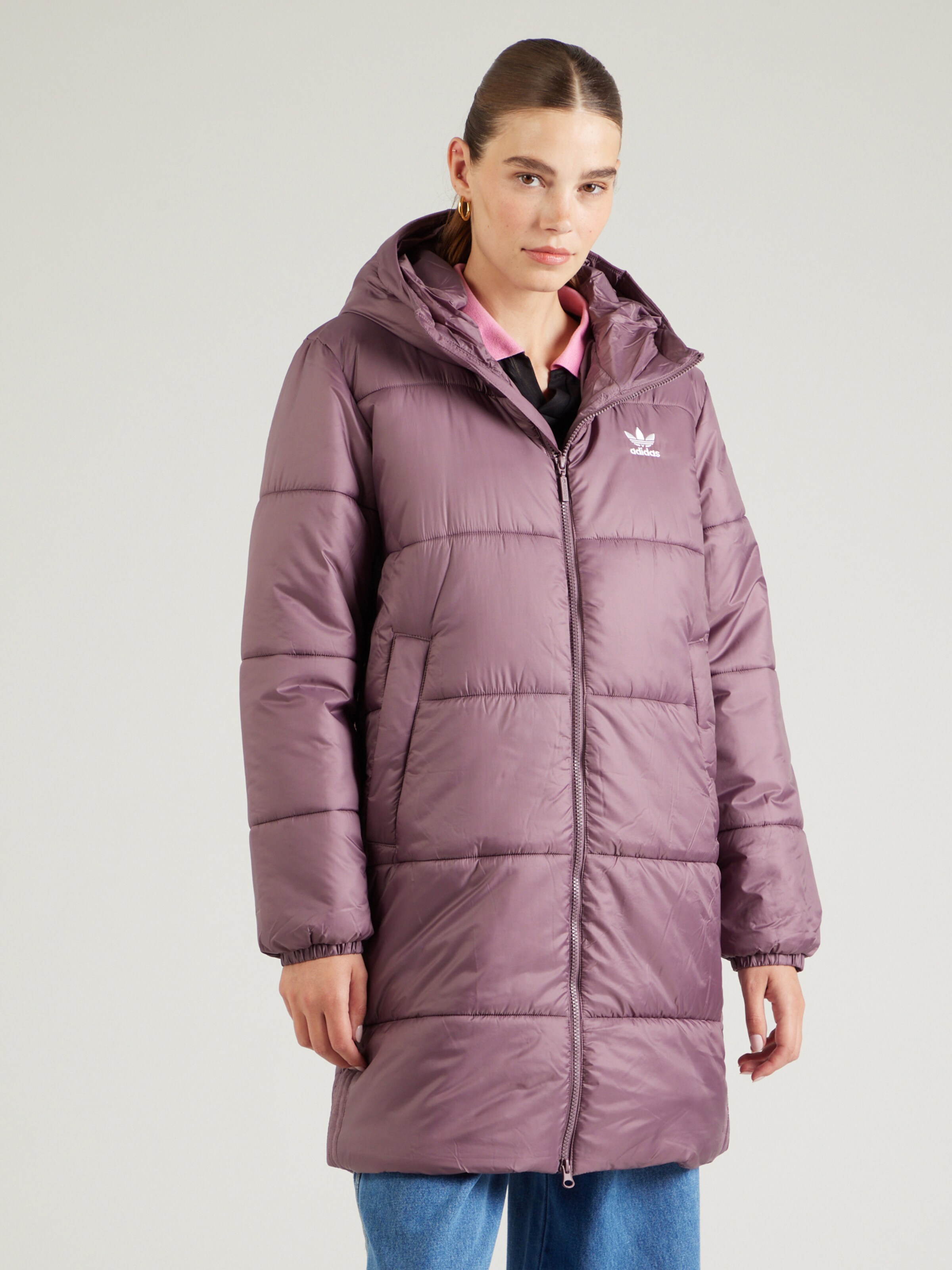 ADIDAS ORIGINALS Winter Jacket in Mauve ABOUT YOU