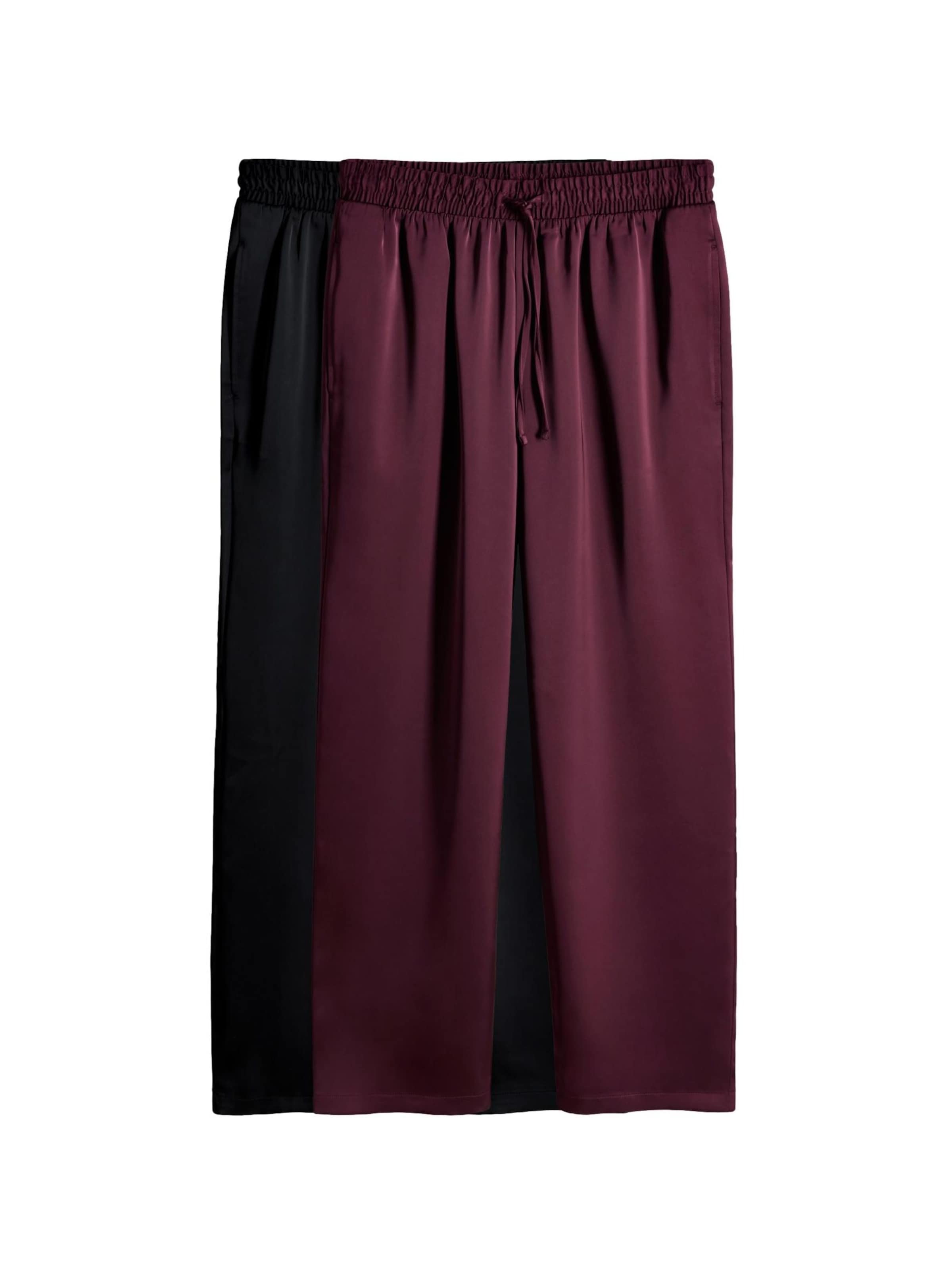 The Set Nohavice - tmavočervená / čierna, Produkt