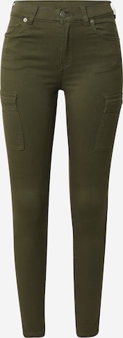 Dr. Denim Skinny Cargo Pants 'Lexy' in Green: front