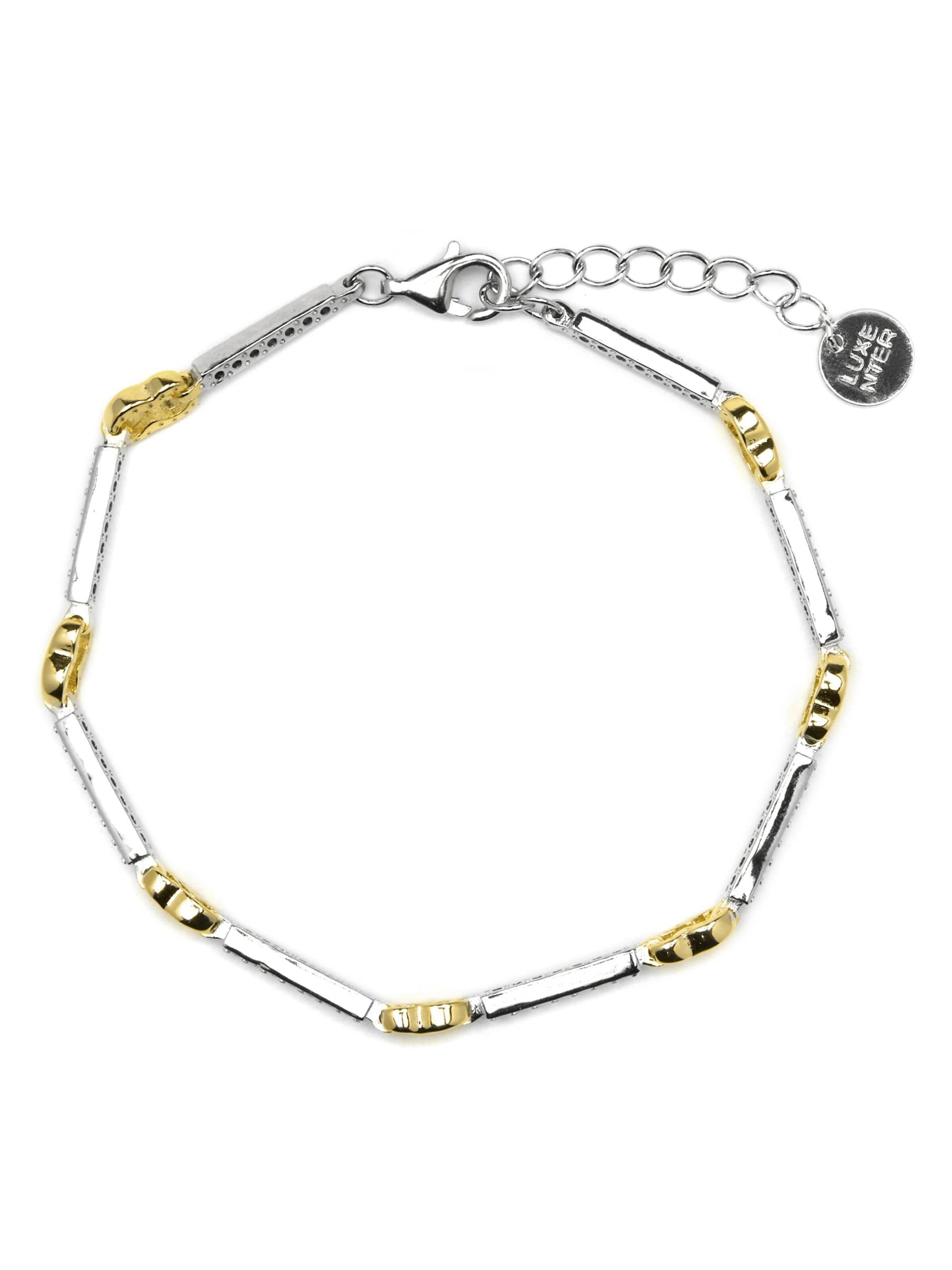 Luxenter Armband 'Daraya'‌‌‌‌‌‌ in Weiß