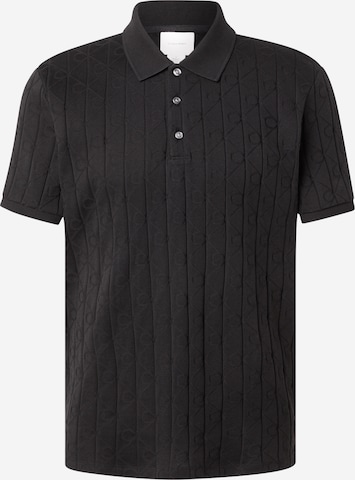 Calvin Klein Тениска в черно: отпред