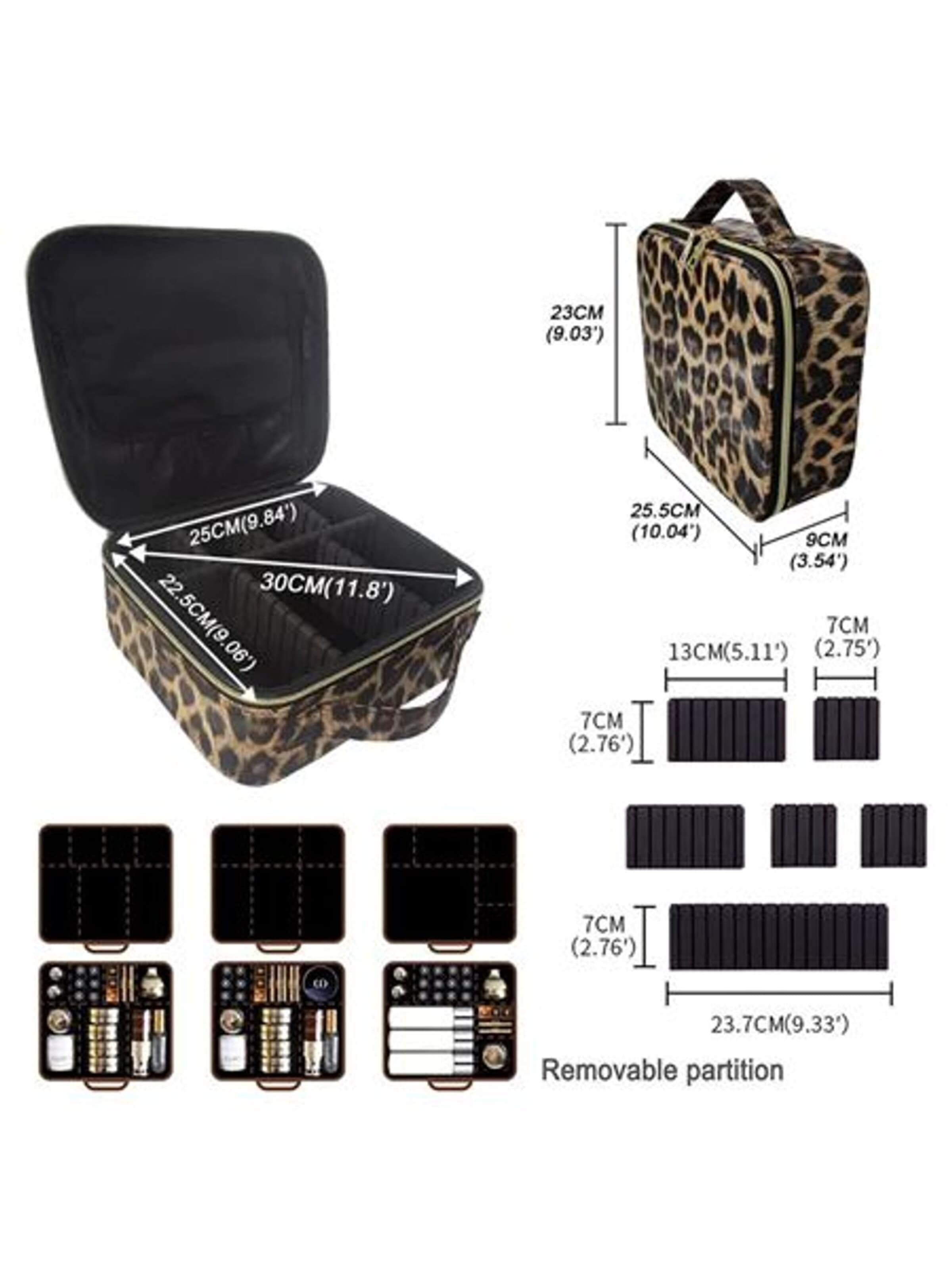 Trousse de maquillage 'Black Marble Makeup Reisetasche' UNIQ Beauty en noir