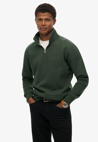 Superdry & Co Sweatshirt 'Essential' in Groen: voorkant