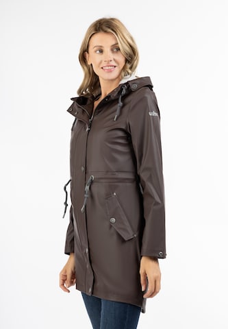 Usha Raincoat in Brown: front