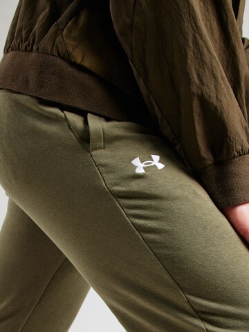 UNDER ARMOUR Tapered Sporthose in Grün