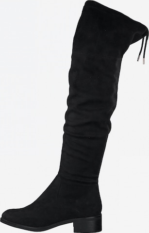 s.Oliver Over the Knee Boots in Black