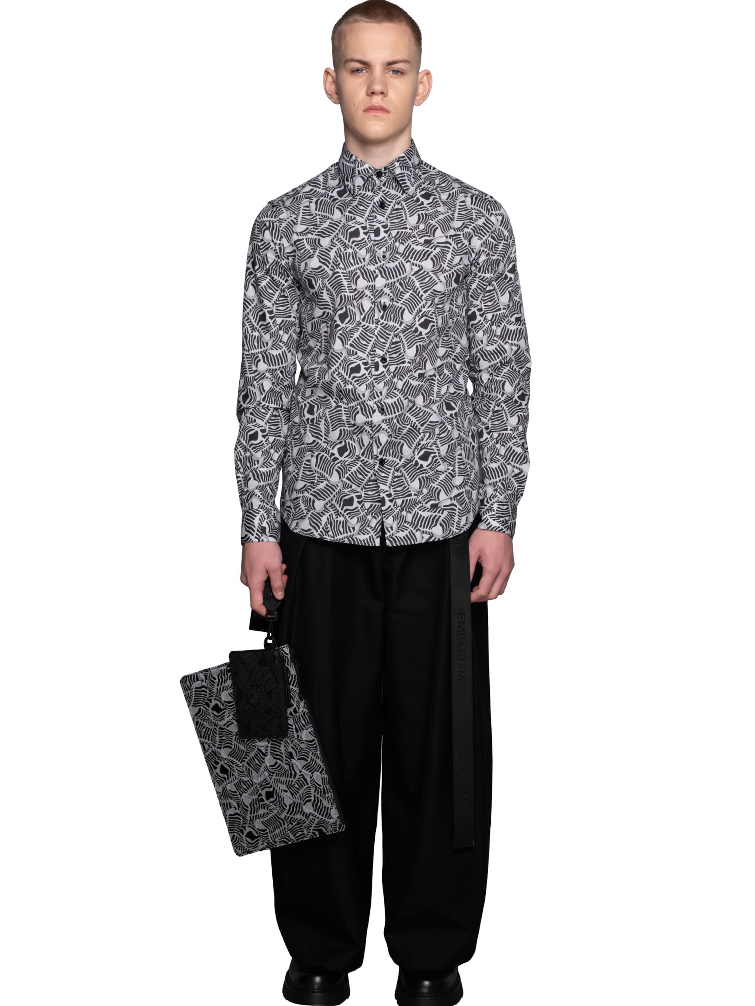 EMBLEMM Etui 'Double Portfolio in Liquid Mic Jacquard' in Gemengde kleuren